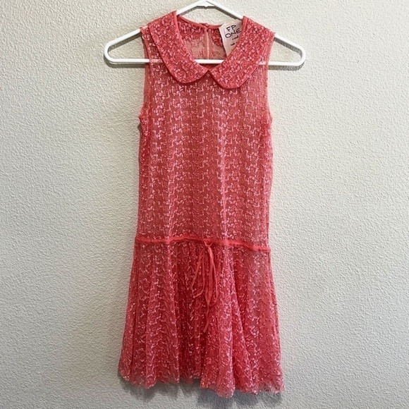 Free people Pink Lace Dress - Picture 2 of 12